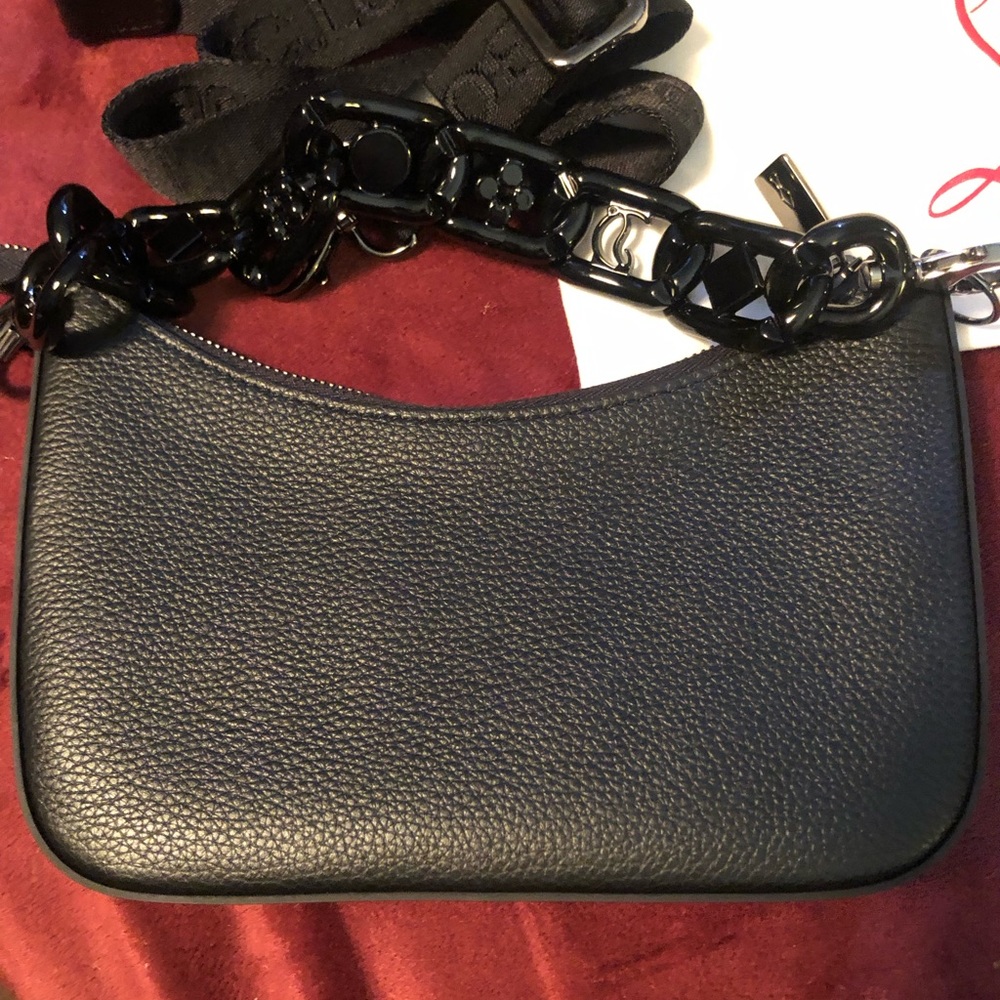Christian Louboutin Handbag - NWT - Guaranteed Authentic-black leather-2 straps - Picture 4 of 10